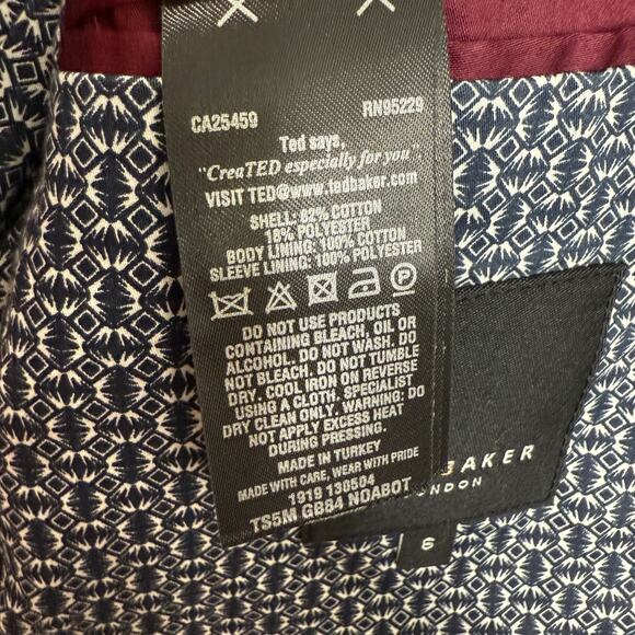 Ted Baker Men's Size 2XL Double‎ Button Blazer Gray Microdot Office Professional - Picture 6 of 15